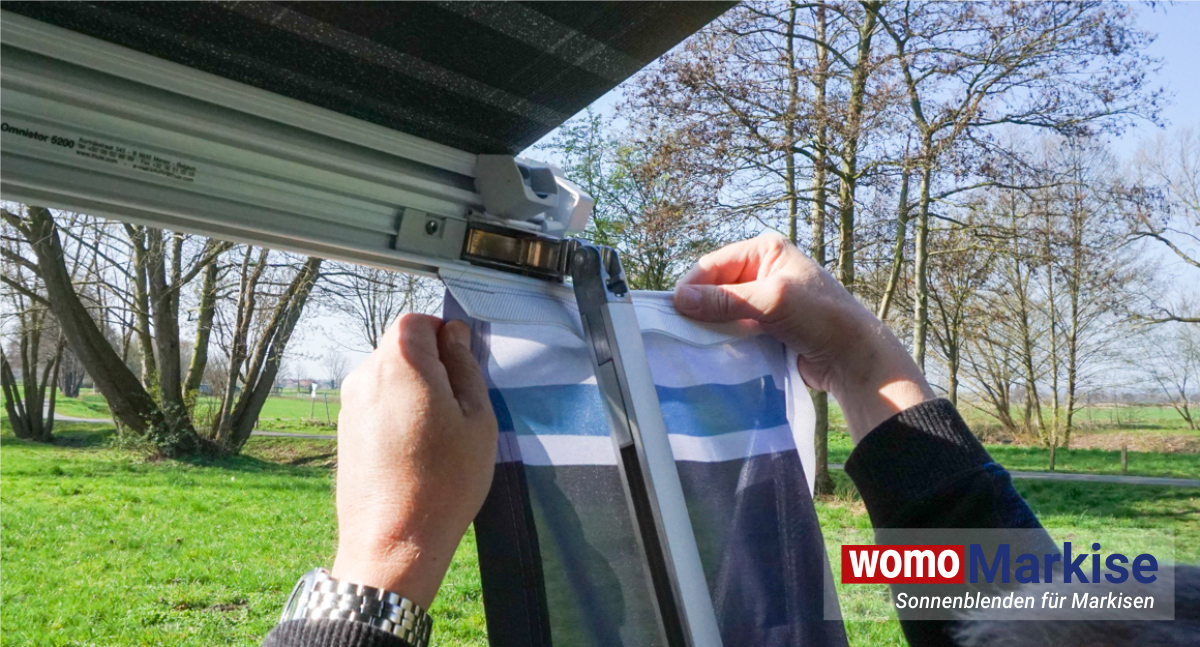 Wohnmobil Banner Markise Sonnenschutz Pferde - Camper Banner